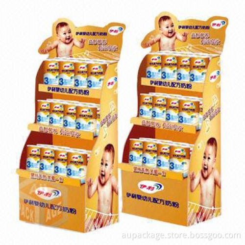 POP display stand with various sizes and colors offset printing or silkscreen printing are available